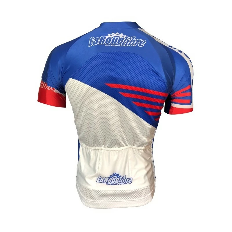 MAILLOT LA ROUE LIBRE BLEU/ROUGE 2 MAILLOT LA ROUE LIBRE BLEU/ROUGE – Image 2