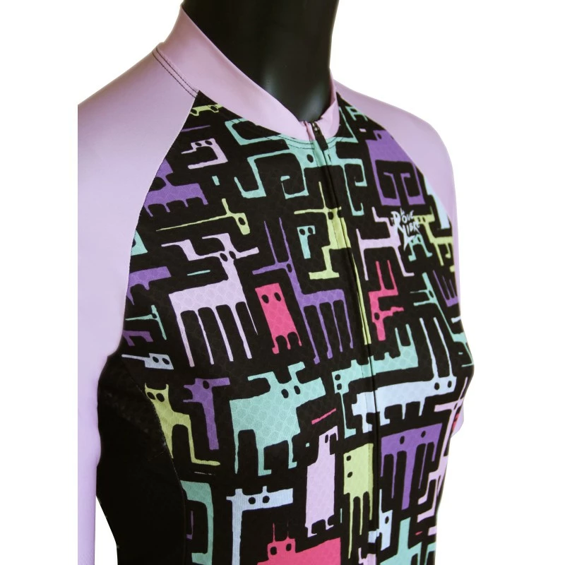 MAILLOT LA ROUE LIBRE FAUNE INVADER FEMME 3 MAILLOT LA ROUE LIBRE FAUNE INVADER FEMME – Image 3