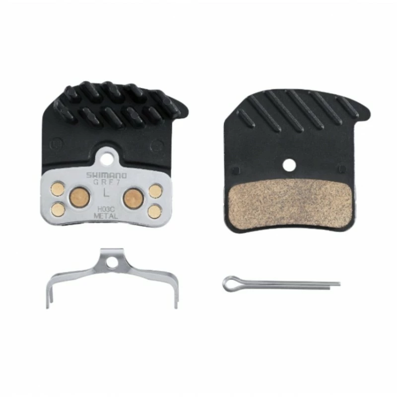 PLAQUETTES SHIMANO DEORE XT SLX H03C METAL 2 PLAQUETTES SHIMANO DEORE XT SLX H03C METAL – Image 2