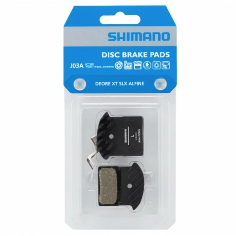 PLAQUETTES SHIMANO DEORE XT SLX J03A RESINE 1 PLAQUETTES SHIMANO DEORE XT SLX J03A RESINE